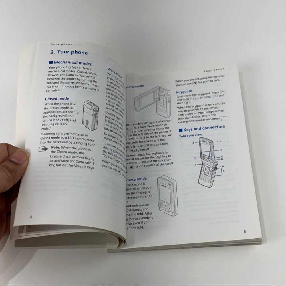 VTG Y2K Nokia 6260 mobile phone user 2004 Manual ONLY